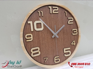Đồng hồ treo tường bẳng gỗ LS01